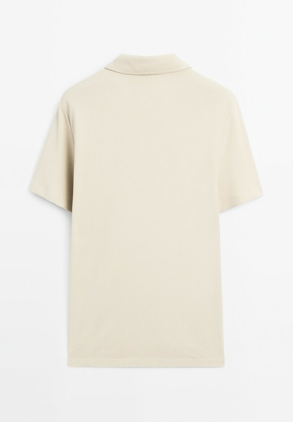 TEXTURED SHORT SLEEVE  - Polo shirt - sand3