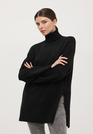 Terranova DOLCEVITA  SPACCHI LATERALI - Maglione - nero