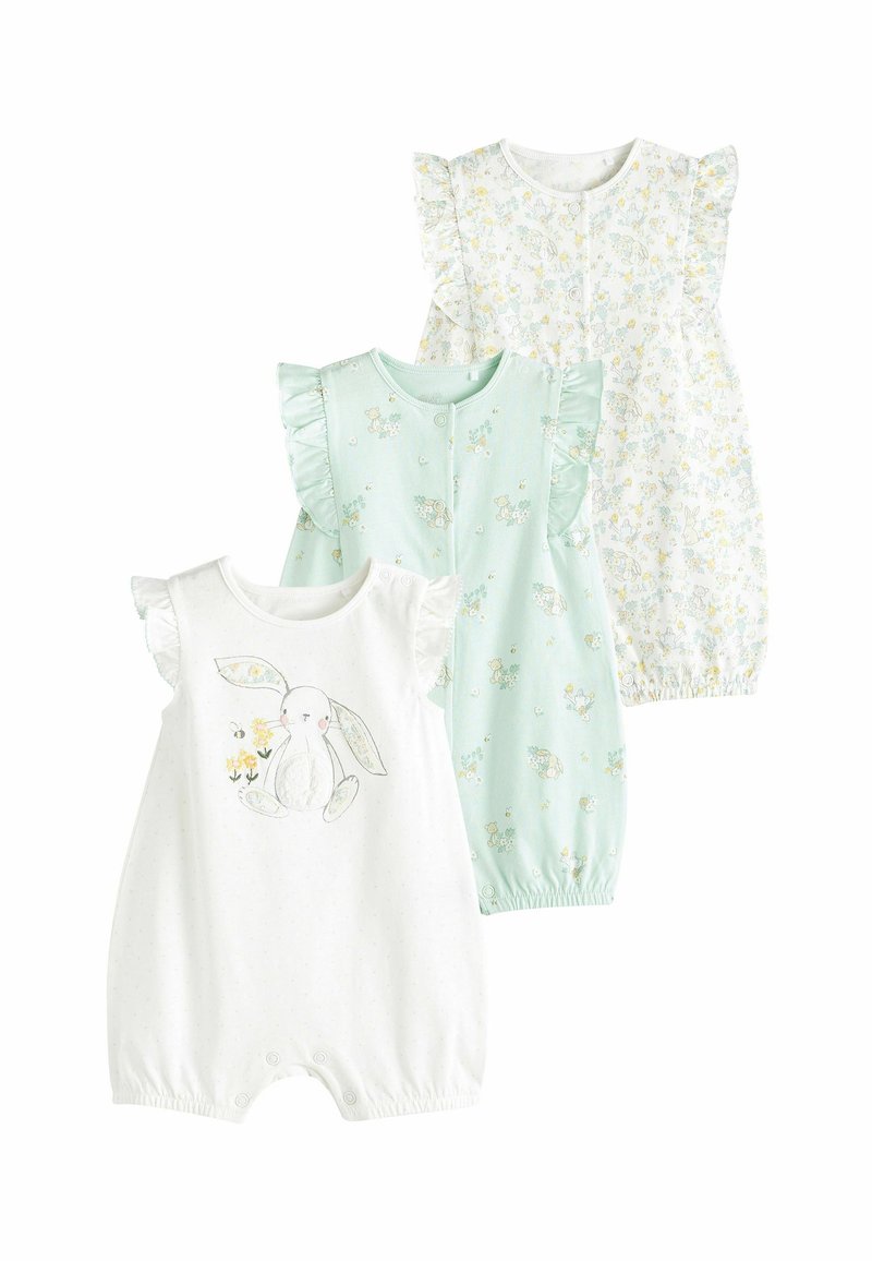 Next 3 PACK REGULAR FIT - Jumpsuit - green white bunny