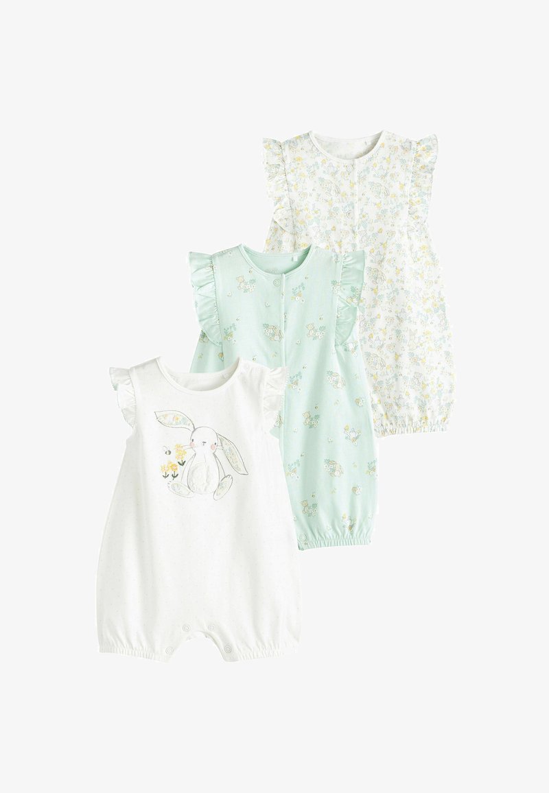 Next 3 PACK REGULAR FIT - Jumpsuit - green white bunny