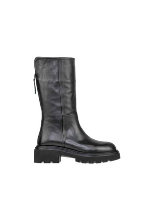 Stivali con plateau - black