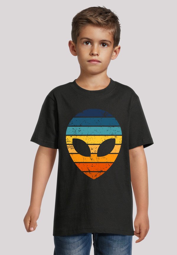 ALIEN SUNSET RETRO - T-Shirt print - schwarz