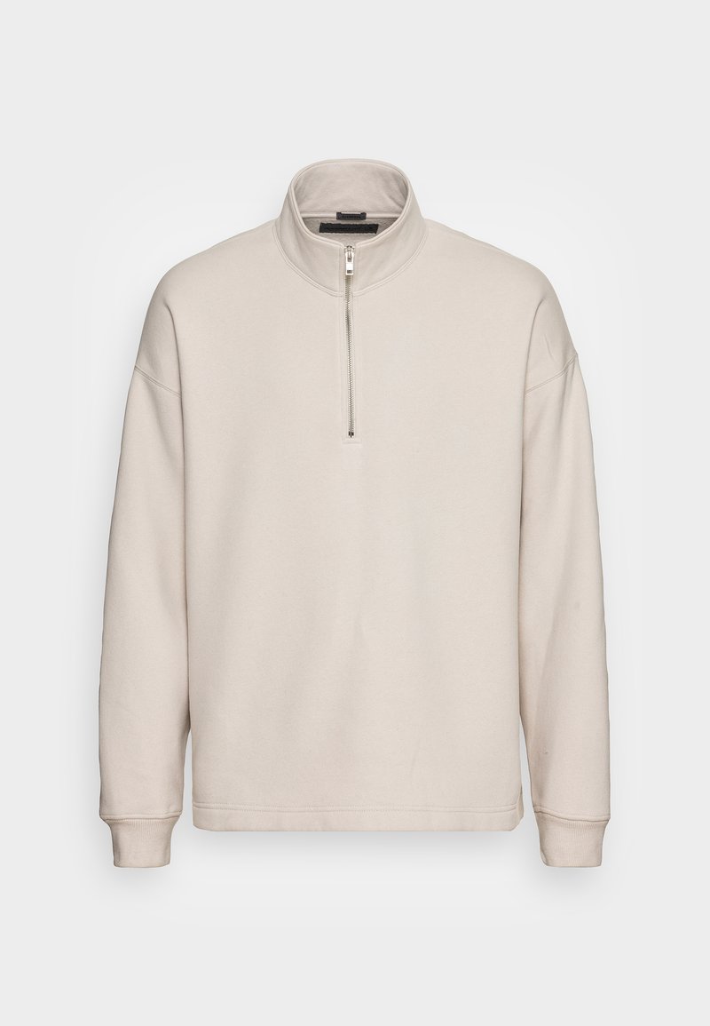 Abercrombie & Fitch ESSENTIALS UNISEX Zipup sweatshirt tan