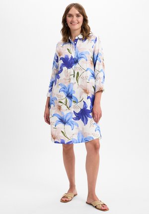 Shirt dress - blau ecru
