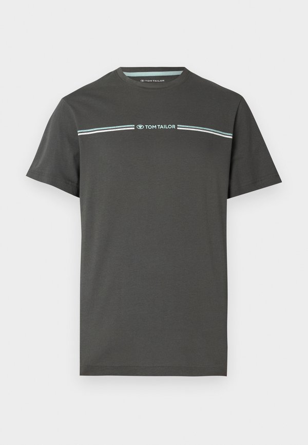 CREW NECK - Print T-shirt - dark shadow2