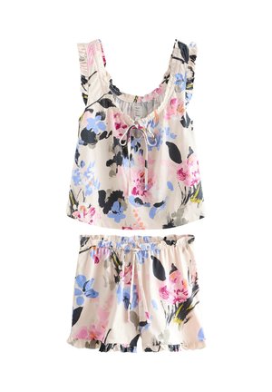 Next REGULAR FIT SET - Komplet pidžame - cream floral