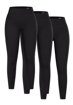 RAISA 3ER PACK SPORTS SET - Tights - schwarz schwarz schwarz