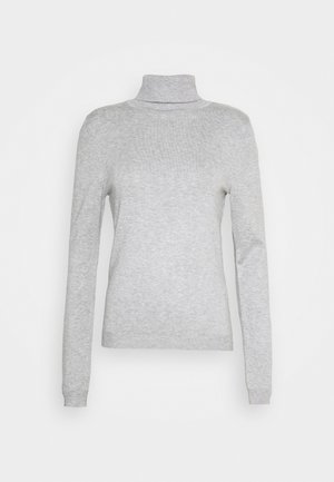 Vero Moda VMGLORY ROLLNECK  - Pulover - light grey melange