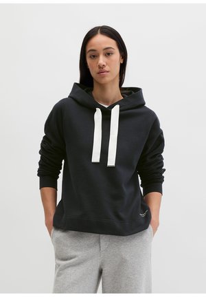 DFC RELAXED MIT GEPEACHTER OBERFLÄCHE   - Kapuzenpullover - deep night blue