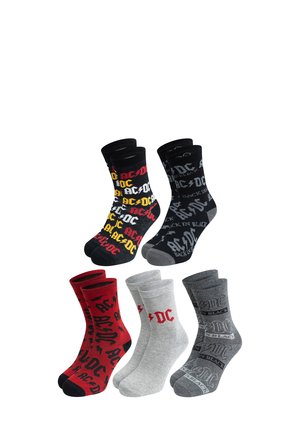 5ER PACK AC/DC ROCKBAND - Socks - mehrfarbig