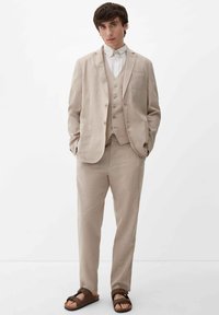 s.Oliver REGULAR - Broek - sandstein