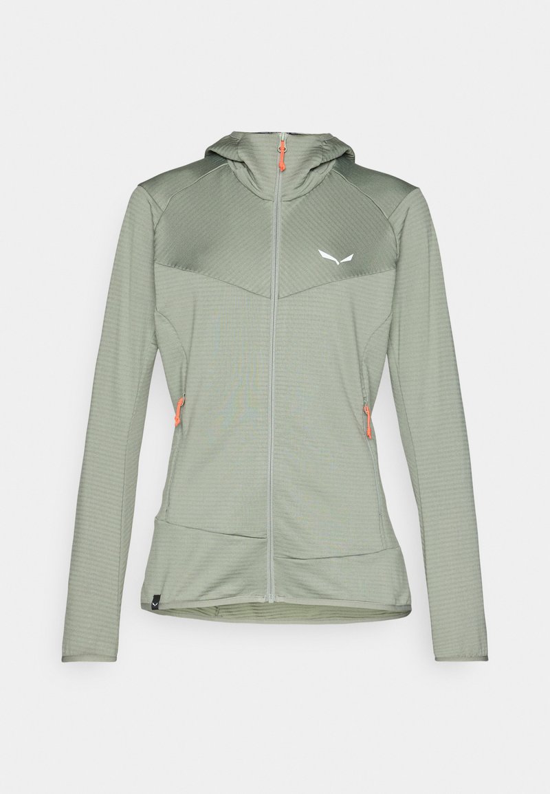 Salewa Sweater met rits lichtgroen Salewa Sweater met rits lichtgroen