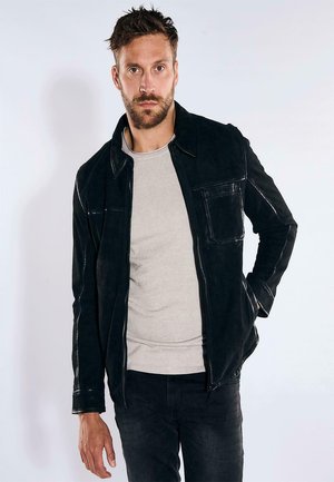 Emilio Adani Leather jacket - schwarz