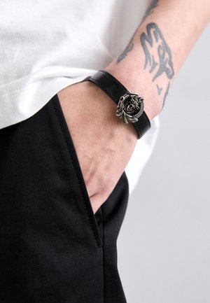 Versace BRACELET - Náramok - black/old palladium-coloured