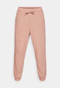 ESSENTIALS SMALL LOGO CUFFED - Jogginghose - warm clay/white