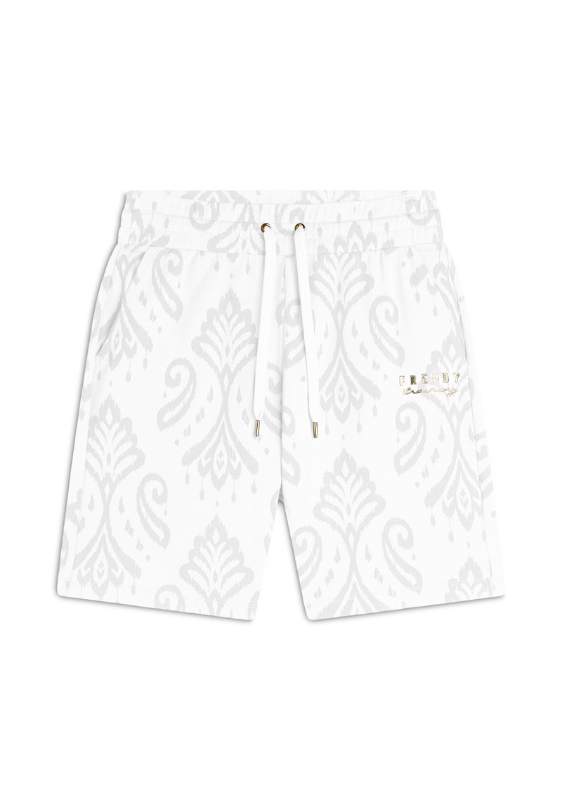 Freddy BERMU STAMPA FLOREALE - Pantalón corto de deporte - allover ikat white