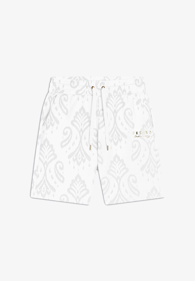 Freddy BERMU STAMPA FLOREALE - Pantalón corto de deporte - allover ikat white