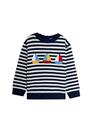 JoJo Maman Bébé REGULAR FIT - Jersey de punto - ecru navy stripe