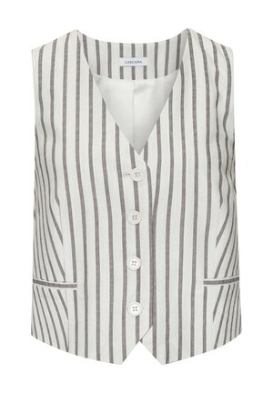 Weste - creme-schwaz gestreift