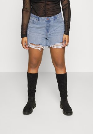 ONLY Curve Shorts vaqueros - light-blue denim