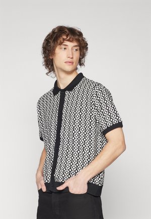 Obey Clothing TESTAMENT BUTTON FRONT POLO UNISEX - Blusa - black multi