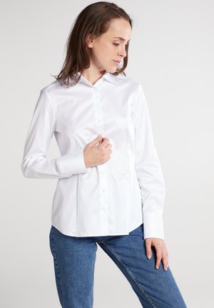 COVER SHIRT - REGULAR FIT - Skjortebluser - weiß