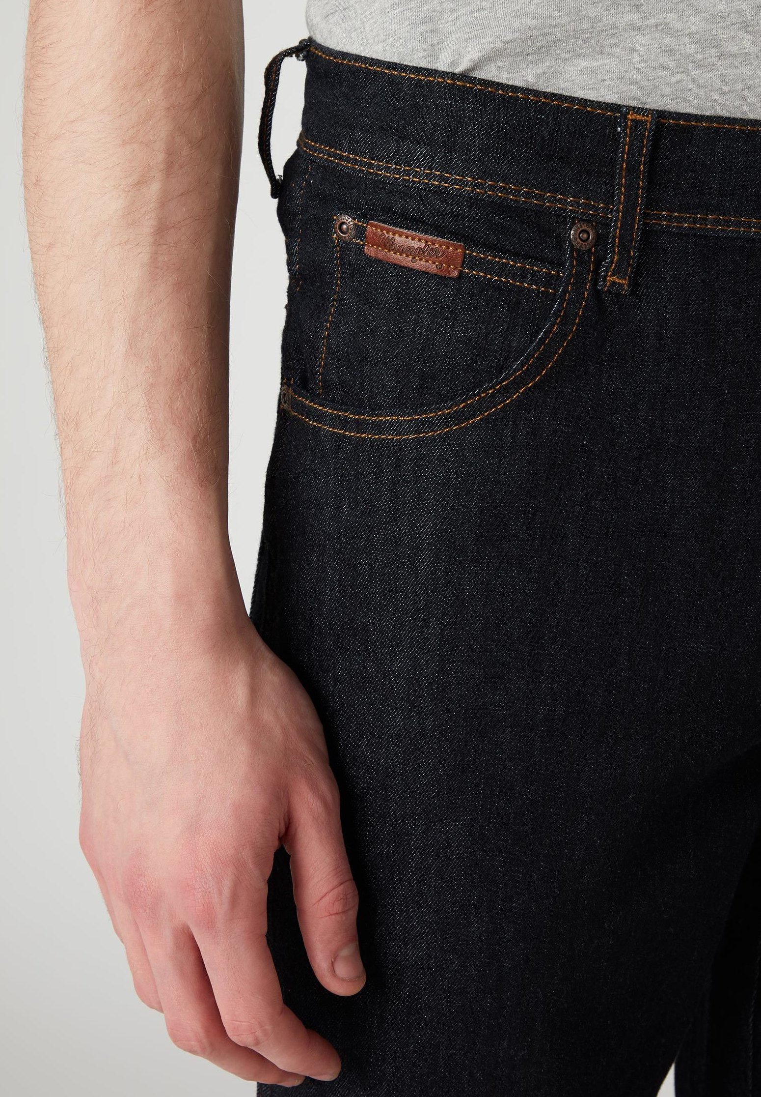 Wrangler TEXAS SLIM - Straight leg jeans - dark rinse/gemêleerd donkerblauw  - Zalando.nl