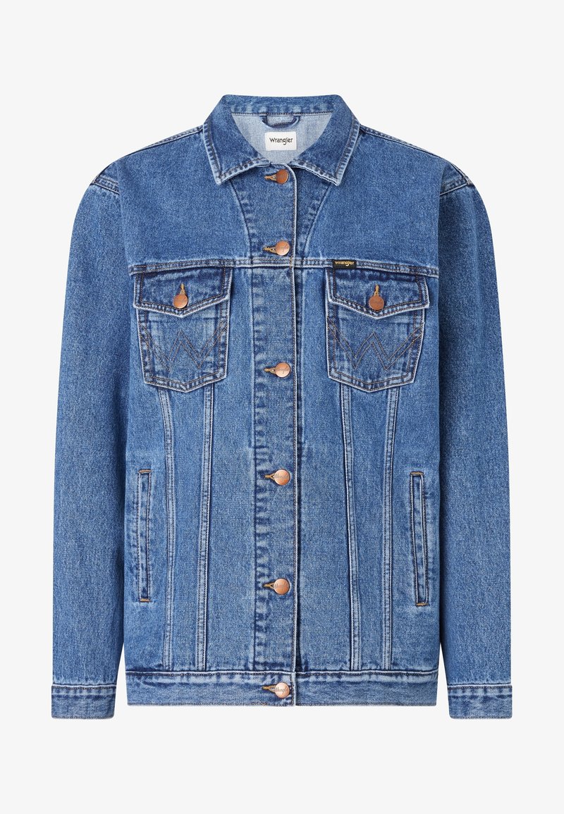 Wrangler Veste en jean blue denim/denim bleu (Seconde main