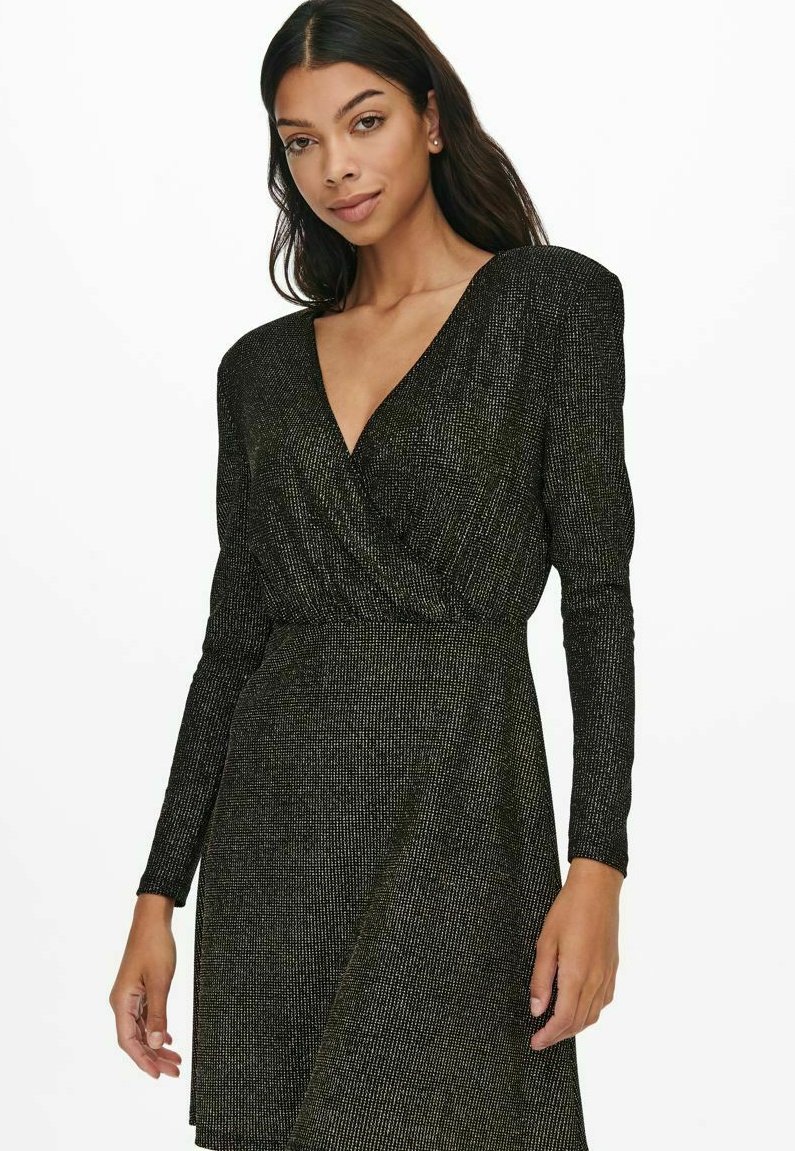 Damen Freizeitkleider | ONLY QUEENY Cocktailkleid/festliches Kleid black/gunmetal - EN11324 Damen Freizeitkleider | ONLY QUEENY Cocktailkleid/festliches Kleid black/gunmetal - EN11324