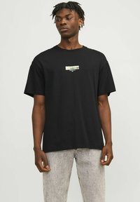 Jack & Jones JORTOKYO MARKET TEE  CREW NECK - Apdrukāts T-krekls - black