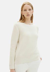 TOM TAILOR Strickpullover - weiß