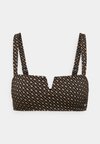 MONOGRAM BANDEAU - Haut de bikini - black/multi-coloured