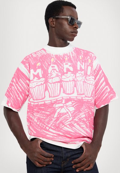 Marni Marškinėliai su spaudiniu - white