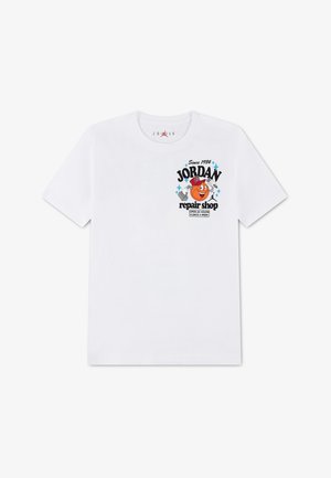 Jordan, REPAIR SHOP TEE - T-shirt con stampa - white