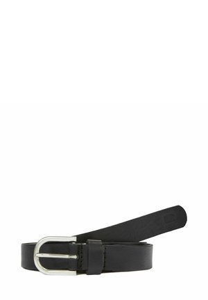 GIANNINA THIN - Belt - antic silver/black metal
