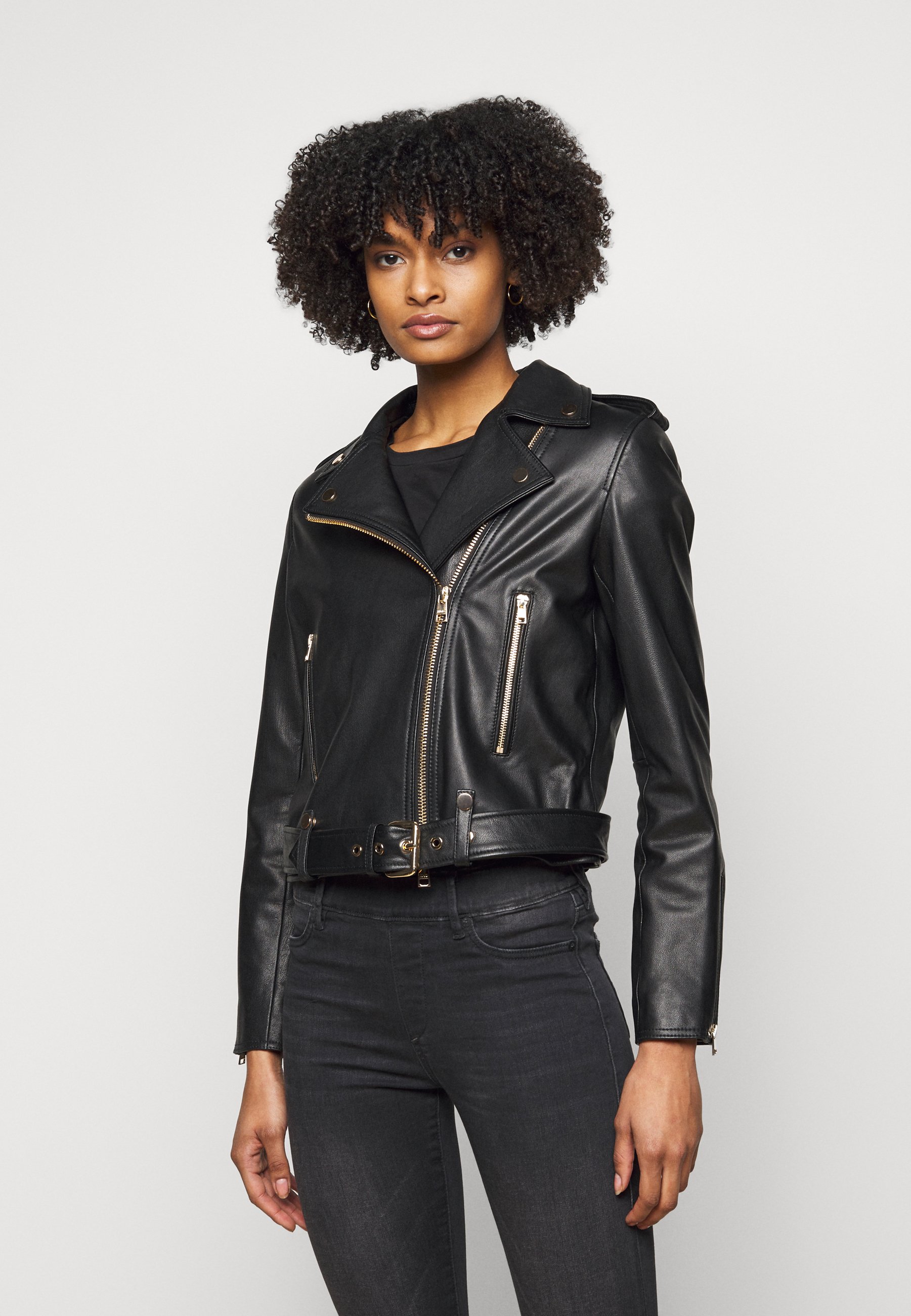 liu jo leather jacket