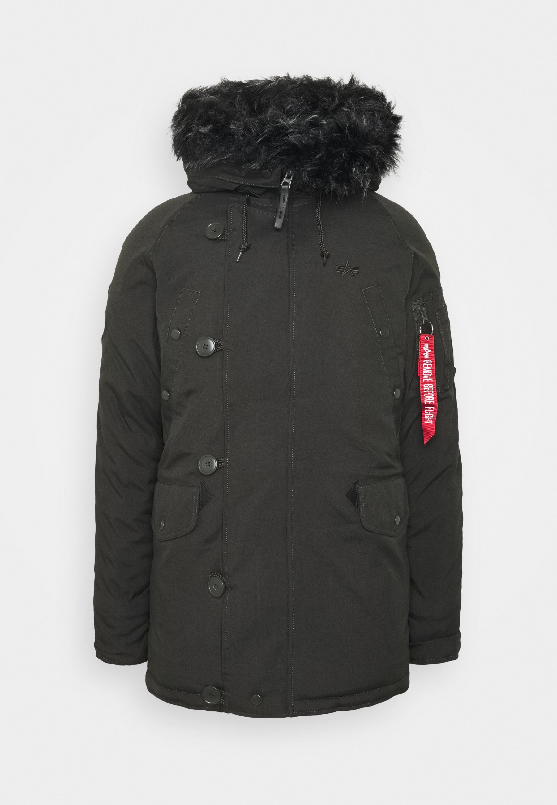 Alpha Industries Parka Black Olive Dunkelgrun Zalando De