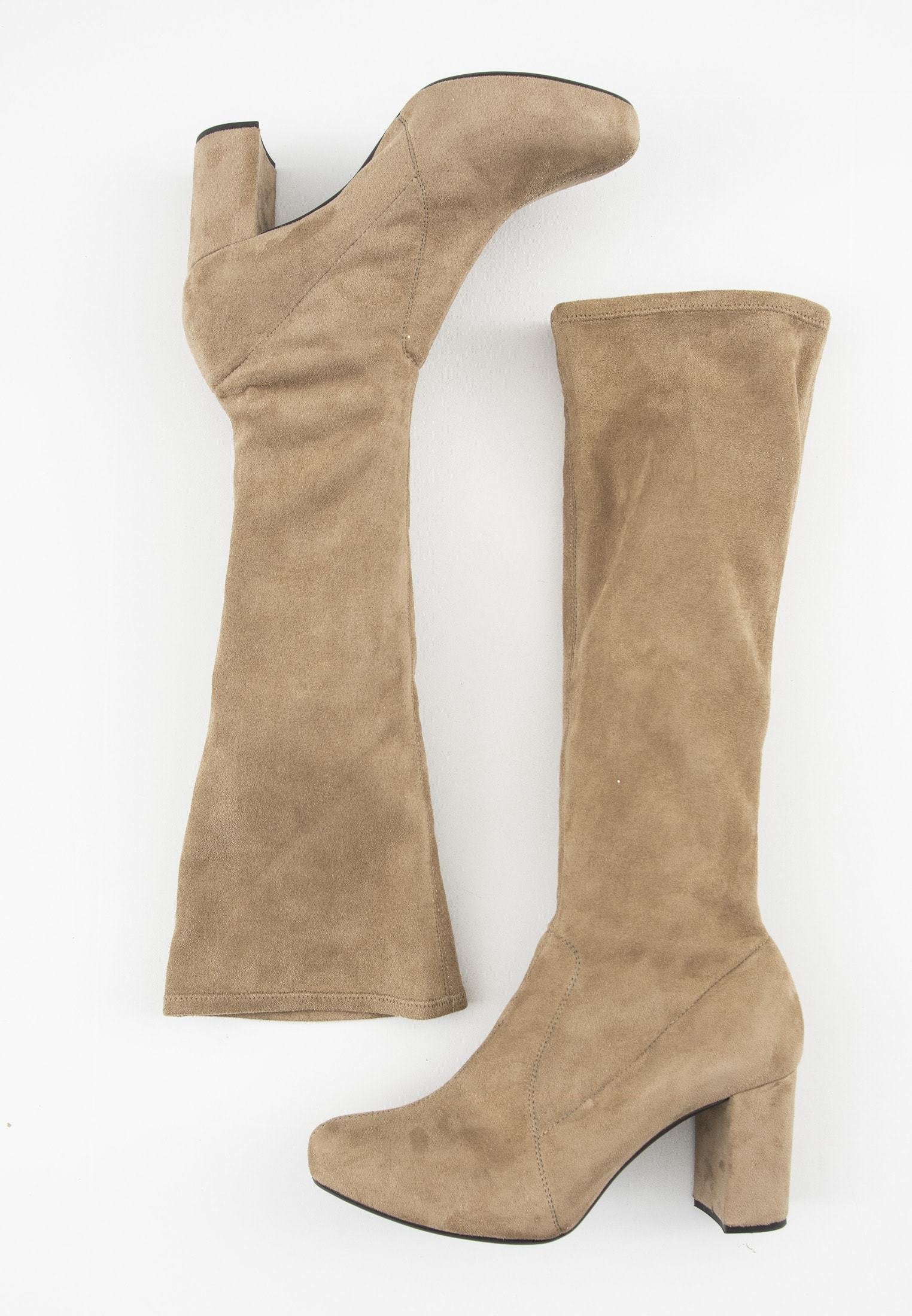 Unisa Enkellaarzen Beige Moncada | Van Tilburg