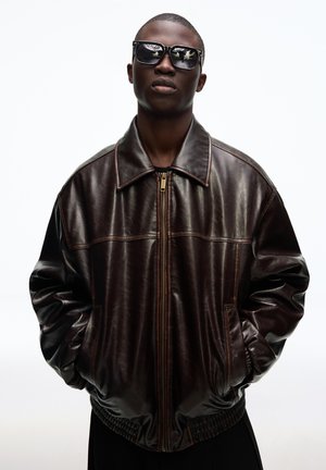 Bershka - Kurtka ze skóry ekologicznej