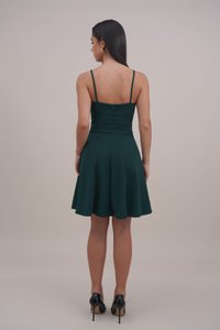 WAL G. VINCENT SKATER DRESS - Kokteiļkleita/ballīšu kleita - forest green