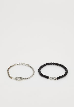 RECAST DISCORDANCE KNOT BRACELET 2 PACK - Armband - silver-coloured