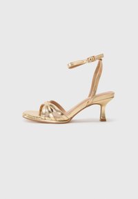 Ankle cuff sandals - gold-coloured