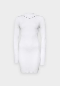 MANGO LONG SLEEVED - Pletené šaty - white