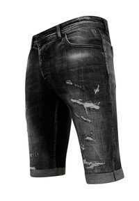 Local Fanatic WITH PAINT SPLATTER - Jeansshort - zwart