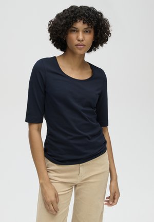 OPUS, SLIM FIT ROUND NECK - T-Shirt basic - simply blue
