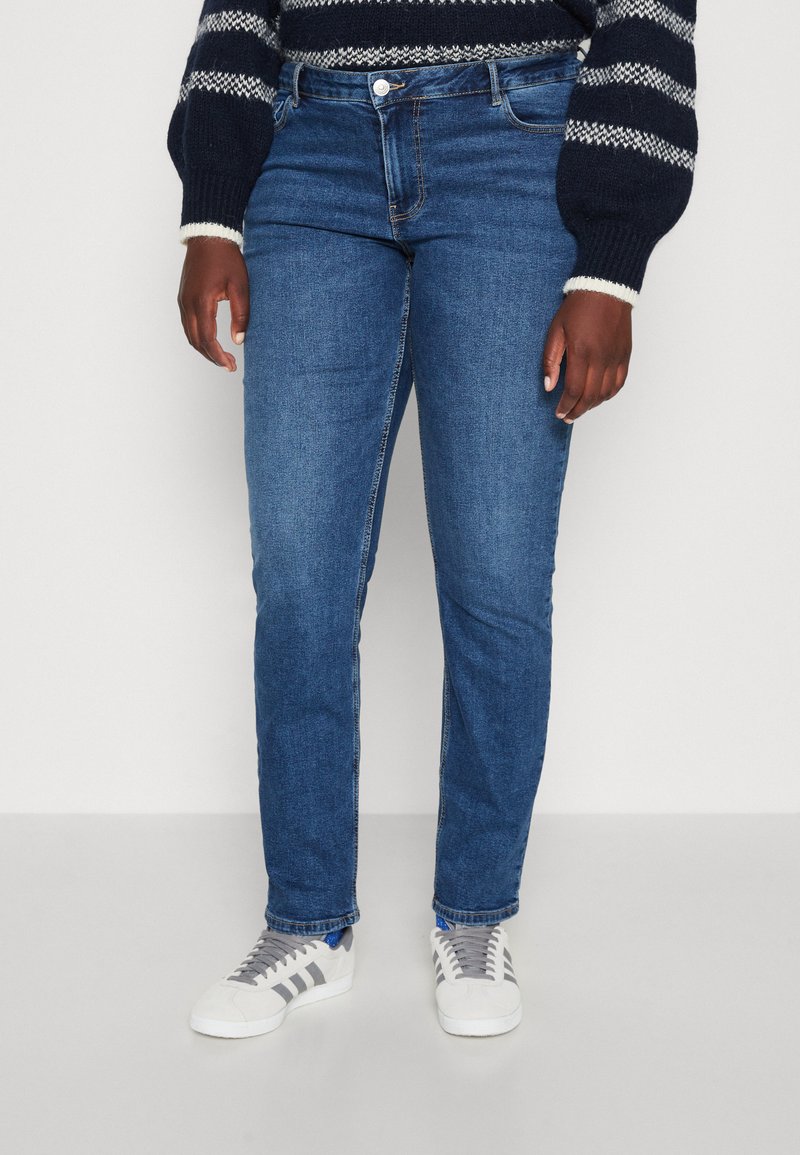 Pieces - Pcjava Straight Jeans - 4888513 Dark Blue Denim Rose main image 1