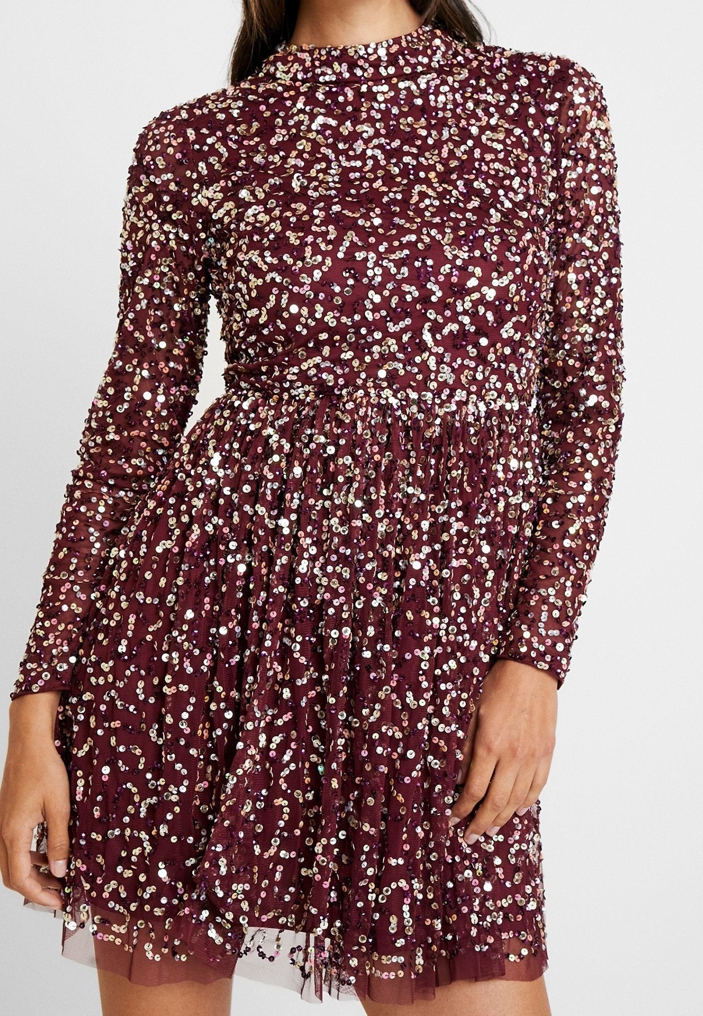 maya burgundy dress Red Slinky Midi Dress - Elegance Meets Edge