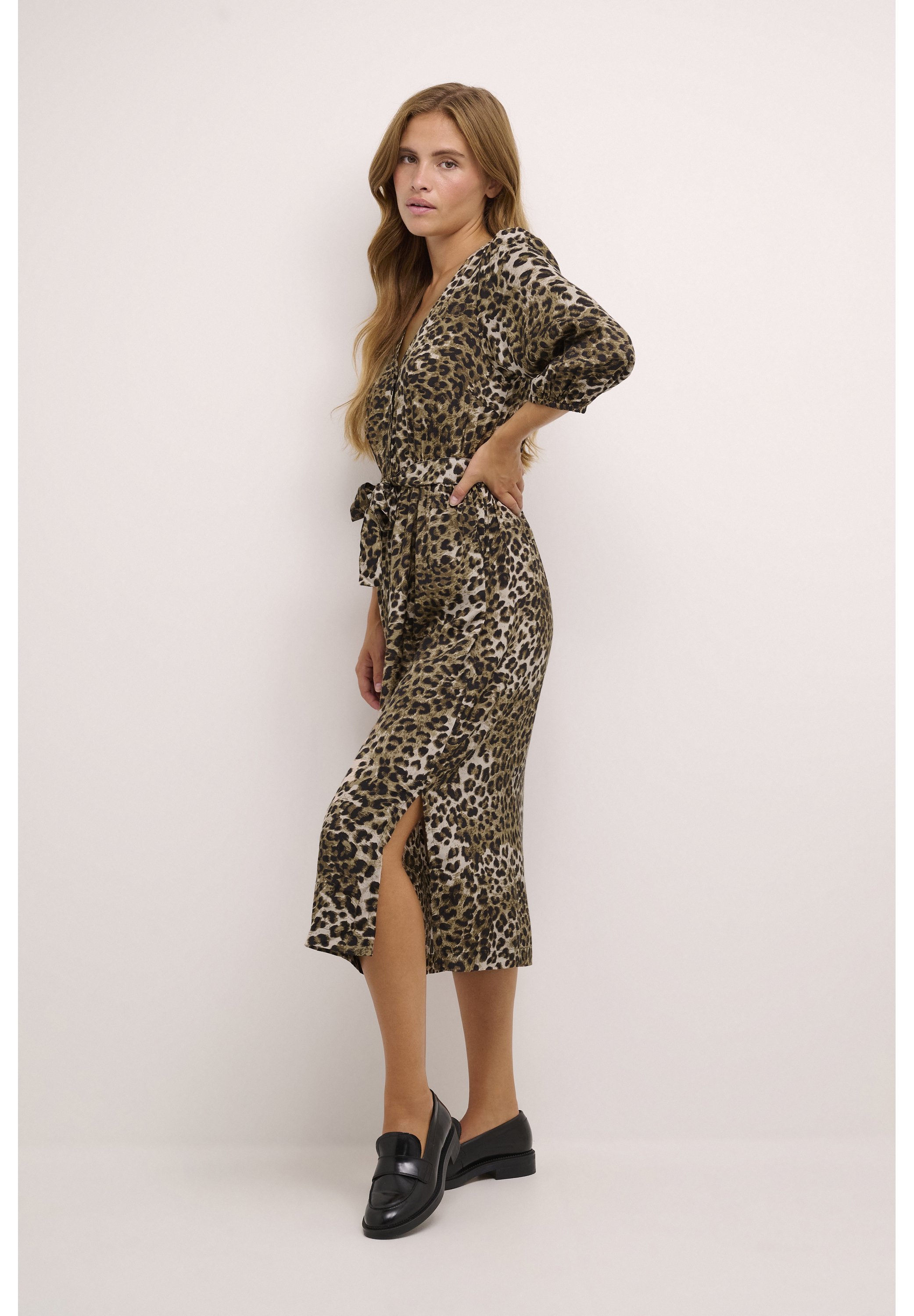 leopard tee dress