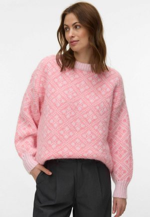 VMINGA PULLOVER - Maglione - pink a boo