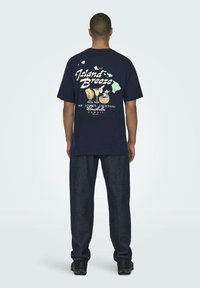 Only & Sons 2ER-SET KURZARM RUNDHALS - T-Shirt print - navy